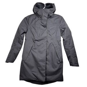 The North Face Women Medium Grey Waterproof Dryvent 550 Down Minimalist Jacket